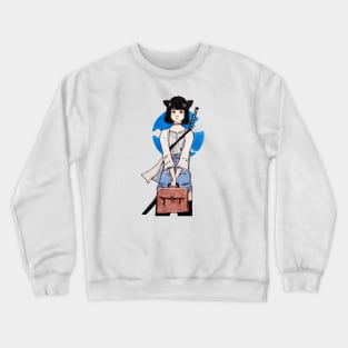 Samurai-Cat Crewneck Sweatshirt